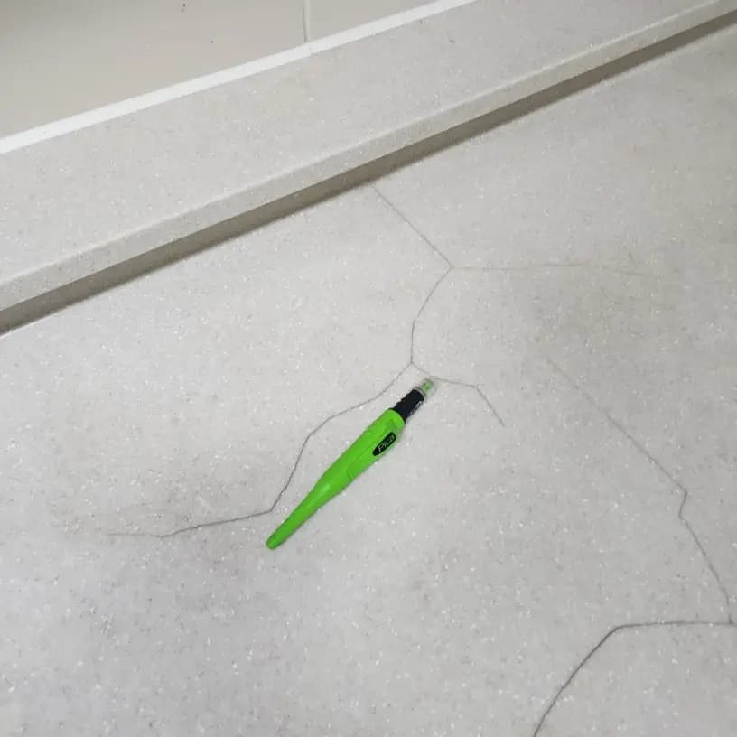 대리석 크랙 복원 · 보수 현장 사진
